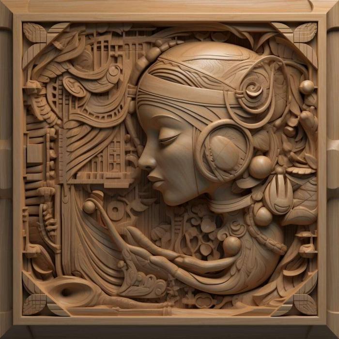 نموذج ثلاثي الأبعاد لآلة CNC 3D Art 